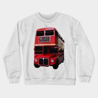 Iconic Red Routemaster Bus Crewneck Sweatshirt